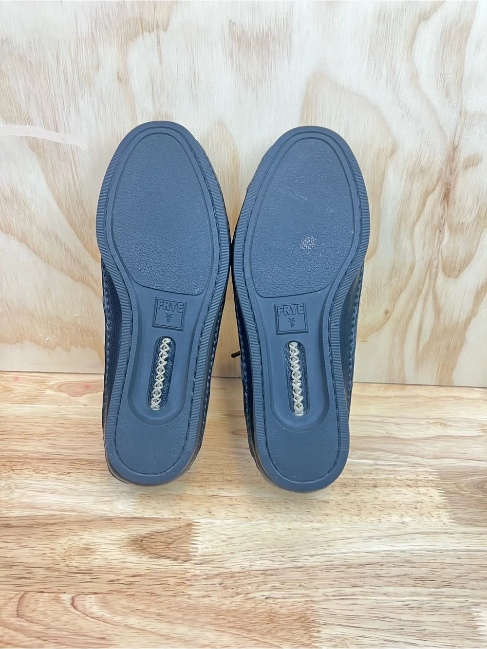 Frye Boat Shoes Size 8.5 Black Leather Loafers #Preppy #Loungewear